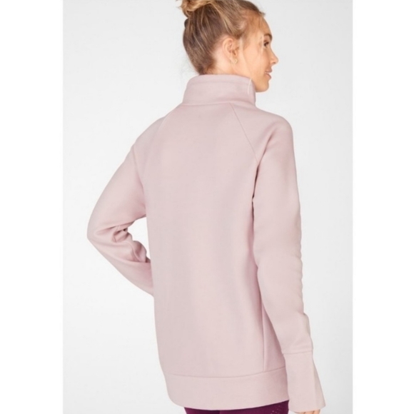 Fabletics Zaylee Funnel Neck Size Small Light Pink Super Soft - Picture 2 of 12